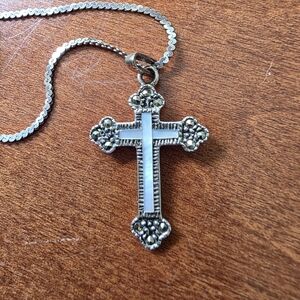 Sterling Silver Cross On Chain